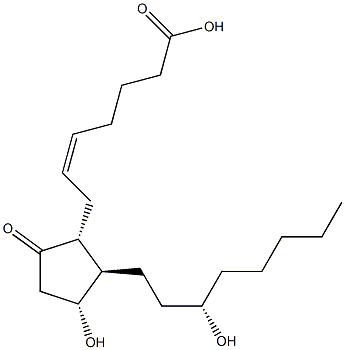 13,14-dihydroprostaglandin E2 结构式