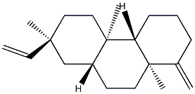 (4aS,8aα)-テトラデカヒドロ-4bβ,7,10aβ-トリメチル-1-メチレン-7α-ビニルフェナントレン 化学構造式