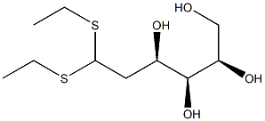 2-デオキシ-D-arabino-ヘキソースジエチルジチオアセタール 化学構造式