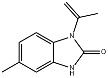 2H-Benzimidazol-2-one,1,3-dihydro-5-methyl-1-(1-methylethenyl)-(9CI) Structure