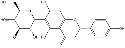 naringenin-6-C-glucoside Structure