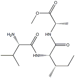 L-Val-L-Ile-L-Ala-OMe 化学構造式