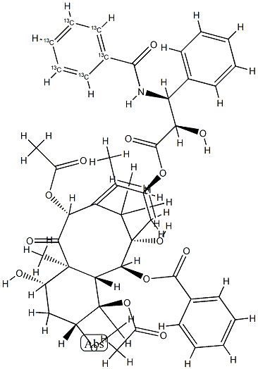 パクリタキセルC13標識 FOR NON-HUMAN USE ONLY 化学構造式