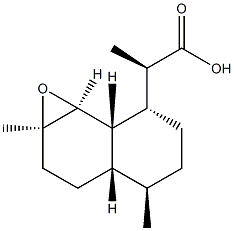alpha-Epoxydihydroartemisinic acid Struktur