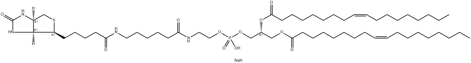 1,2-dioleoyl-sn-glycero-3-phosphoethanolaMine-N-(cap biotinyl) (sodiuM salt) Structure