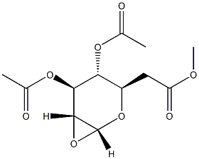 1,2-anhydro-alpha-D-glucopyranose 3,4,6-triacetate Struktur