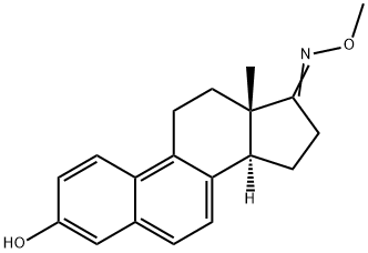 3-Hydroxy-1,3,5,7,9-estrapenten-17-one O-methyl oxime Structure