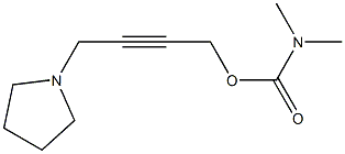 4-(1-Pyrrolidinyl)-2-butynyl=N,N-dimethylcarbamate Structure