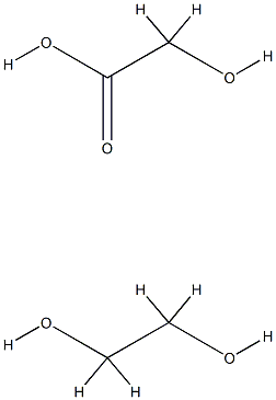 α-カルボキシメチル-ω-カルボキシメトキシ-ポリオキシエチレン 化学構造式