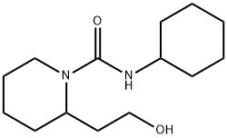 1-Piperidinecarboxamide,N-cyclohexyl-2-(2-hydroxyethyl)-(9CI) Structure