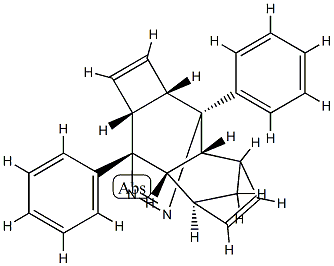 2aα,3,3aα,4,7,7aα,8,8aα-Octahydro-3,8-diphenyl-3β,8β-epiazo-4β,7β-methanocyclobuta[b]naphthalene 结构式