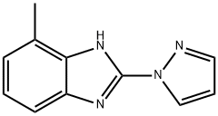 1H-Benzimidazole,4-methyl-2-(1H-pyrazol-1-yl)-(9CI) Structure