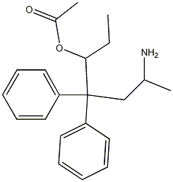 1 alpha-acetyldinormethadol 结构式