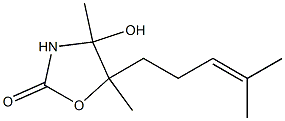 2-Oxazolidinone,4-hydroxy-4,5-dimethyl-5-(4-methyl-3-pentenyl)-(9CI) Structure