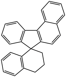 3',4'-Dihydrospiro[7H-benzo[c]fluorene-7,1'(2'H)-naphthalene] 结构式