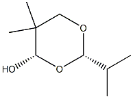 1,3-Dioxan-4-ol,5,5-dimethyl-2-(1-methylethyl)-,(2R,4R)-rel-(9CI) Structure
