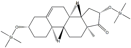 3β,16β-Bis(trimethylsiloxy)androst-5-en-17-one 结构式