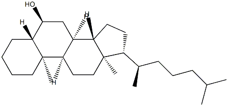 6Α-HYDROXY-5Α-CHOLESTANE;6Α-HYDROXY-5Α-CHOLESTANOL 结构式