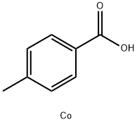 Bis(p-toluic acid)cobalt(II) salt Struktur