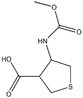 3-Thiophenecarboxylicacid,tetrahydro-4-[(methoxycarbonyl)amino]-(9CI) 结构式