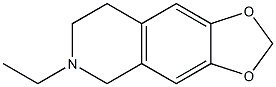 1,3-Dioxolo[4,5-g]isoquinoline,6-ethyl-5,6,7,8-tetrahydro-(9CI) Structure