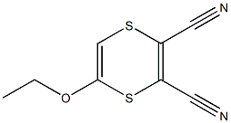 1,4-Dithiin-2,3-dicarbonitrile,5-ethoxy-(9CI) Structure