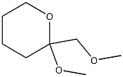 2H-Pyran,tetrahydro-2-methoxy-2-(methoxymethyl)-(9CI) Structure