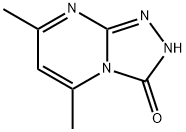 5,7-ジメチル[1,2,4]トリアゾロ[4,3-A]ピリミジン-3(2H)-オン 化学構造式