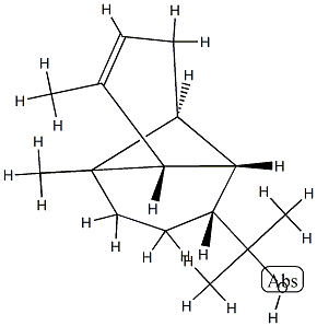 Tricyclo[4.4.0.02,7]dec-8-ene-3-methanol, alpha.,alpha.,6,8-tetrmethyl-, stereoisomer Struktur