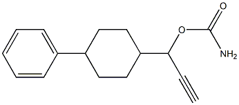 α-Ethynyl-4β-phenyl-1α-cyclohexanemethanol carbamate Structure