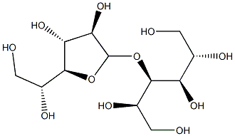 3-O-β-D-ガラクトフラノシル-D-マンニトール 化学構造式