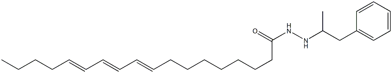 (9E,11E,13E)-9,11,13-Octadecatrienoic acid 2-(α-methylphenethyl) hydrazide Structure