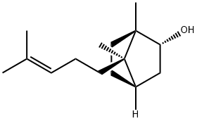 (1R,4R,7-anti)-1,7-Dimethyl-7-(4-methyl-3-pentenyl)bicyclo[2.2.1]heptan-2α-ol 结构式