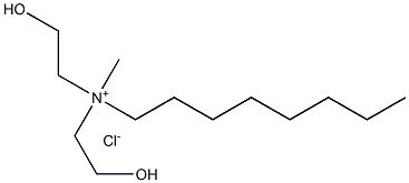 Bis(2-hydroxyethyl)octyl(methyl)aminium·chloride Structure