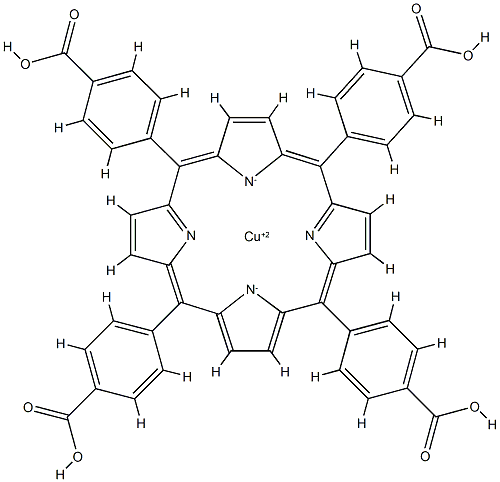 Cu(II) meso-Tetra(4-carboxyphenyl)porphine Structure