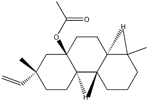 (4aS)-7α-Ethenyl-1,3,4,4a,4bα,5,6,7,8,9,10,10aα-dodecahydro-1,1,4aβ,7-tetramethylphenanthren-8aβ(2H)-ol acetate 结构式