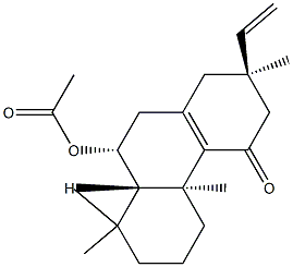 (2R)-9α-Acetyloxy-2β-ethenyl-2,3,4b,5,6,7,8,8aβ,9,10-decahydro-2,4bα,8,8-tetramethylphenanthren-4(1H)-one Structure