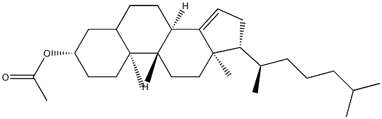 コレスタ-14-エン-3β-オールアセタート 化学構造式