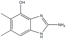 1H-Benzimidazol-4-ol,2-amino-5,6-dimethyl-(9CI) Structure
