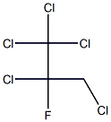 ペンタクロロフルオロプロパン(HCFC-231) 化学構造式
