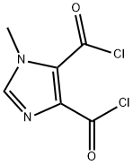 1H-Imidazole-4,5-dicarbonyl dichloride, 1-methyl- (9CI) Struktur