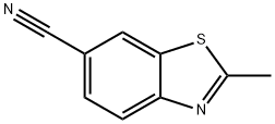 2-メチルベンゾチアゾール-6-カルボニトリル 化学構造式