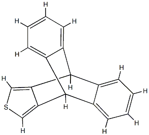 9,10-ジヒドロ-9,10-[3,4]チオフェノアントラセン 化学構造式