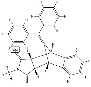 (3aα,9aα)-10-(Diphenylmethylene)-3a,4,9,9a-tetrahydro-2-methyl-4α,9α-methano-1H-benz[f]isoindole-1,3(2H)-dione Struktur