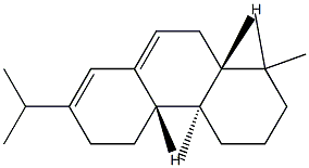 (5β,9β,10α)-アビエタ-7,13-ジエン 化学構造式