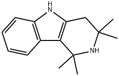 1,1,3,3-テトラメチル-1,2,3,4-テトラヒドロ-γ-カルボリン 化学構造式
