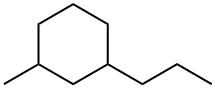 1-メチル-3-プロピルシクロヘキサン 化学構造式