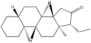 5α-Pregnan-16-one Struktur