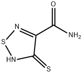 1,2,5-Thiadiazole-3-carboxamide,4,5-dihydro-4-thioxo-(9CI) Structure