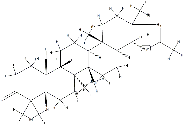 (8α,9β,13α,14β,17α,18β)-22α-(Acetyloxy)-21,21-dimethyl-29,30-dinorgammaceran-3-one Structure